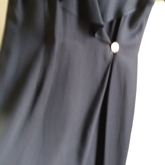 Vintage 90s One Piece Romper Outfit Size 14 Expo Pant Suit Black Excellent - Picture 4 of 14